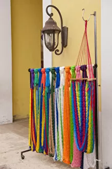 Mexico, Cozumel, San Miguel, Mexican handcrafts, hammocks for sale