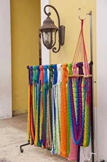 Storefront Prints: Mexico, Cozumel, San Miguel, Mexican handcrafts, hammocks for sale