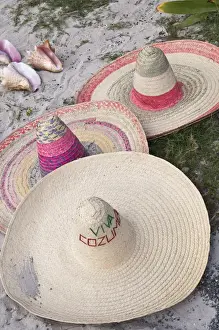 Isla Prints: Mexico, Cozumel. Souvenirs in Isla de Cozumel (Cozumel Island)