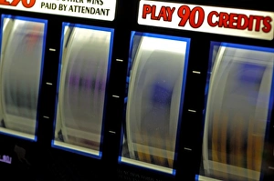 Images Dated 7th February 2007: Mexico cruise. Princess Cruises Dawn Princess casino, slot machines