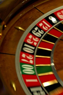 Images Dated 7th February 2007: Mexico cruise. Princess Cruises Dawn Princess casino, roulette wheel