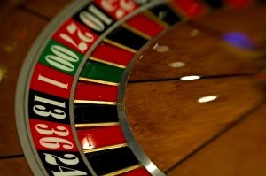 Images Dated 7th February 2007: Mexico cruise. Princess Cruises Dawn Princess casino, roulette wheel