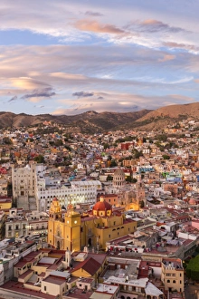Guanajuato Prints: Mexico, Guanajuato. Overview of city