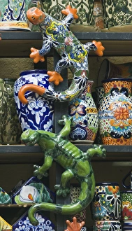 Mexico, Guanajuato, San Miguel de Allende, Souvenir Pottery