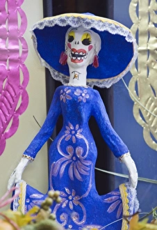 Mexico, Guanajuato, San Miguel de Allende, Day of the Dead Katrina Decoration