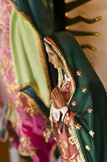 Images Dated 13th December 2006: Mexico, Guerrero, Petatlan. Virgin of Guadalupe Art at the Santuario Nacional del