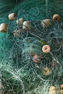 Images Dated 12th December 2006: Mexico, Guerrero, Zihuatanejo. Playa Municipal Fishing Nets