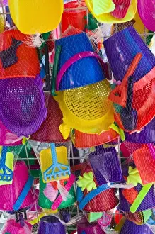 Plastic Prints: Mexico, Guerrero, Zihuatanejo. Tourist Market- Beach Toys