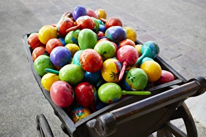 Instrument Prints: Mexico, Jalisco, Puerto Vallarta. Maracas in vendors street cart. Credit as