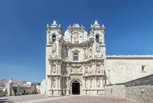 Oaxaca Prints: Mexico, Oaxaca, Basilica de la Soledad (Basilica of Our Lady of Solitude) completed
