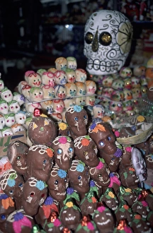 Candy Prints: Mexico, Oaxaca, Market Day of the Dead Candy skulls