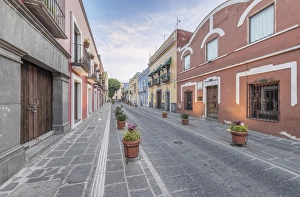 Puebla Prints: Mexico, Puebla, Historic District, Calle 6 Sur