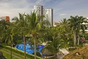 Mexico, Puerto Vallarta. Pool and resort