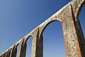 Mexico, Queretaro State, Queretaro. Los Arcos Aqueduct (b.1726-1735) 1.28 km long
