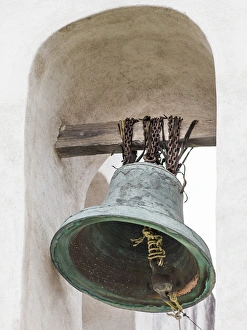 Bell Prints: Mexico, San Miguel de Allende. Close-up of church bell