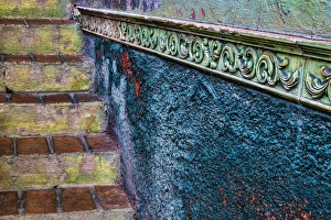 Guanajuato Prints: Mexico, San Miguel de Allende. Colorful stairway