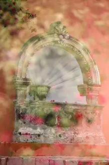 Images Dated 8th December 2006: Mexico, San Miguel de Allende, Fountain and Bougainvillea. Credit as: Nancy Rotenberg