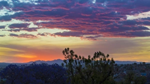 Guanajuato Prints: Mexico, San Miguel de Allende. Sunset over city