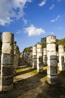 Central American Prints: Mexico, Yucatan. Chichen Itza is a large pre-Columbian archaeological site built
