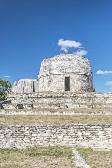 Place Prints: Mexico, Yucatan. Mayapan Ruins, Temple Redondo