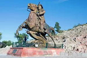 Region Prints: Mexico, Zacatecas. Statue of Francisco Pancho Villa (Doroteo Arango ArAambula) one