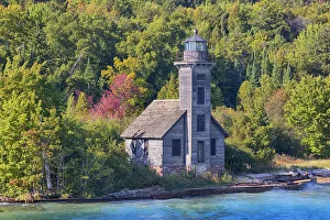Images Dated 29th September 2016: MI, Munising, Grand Island, East Channel Lighthouse