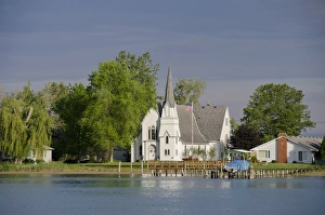 Images Dated 31st May 2012: Michigan, St. Claire River between the Great Lakes of Lake Huron & Lake Erie