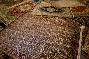 Images Dated 13th May 2007: Middle East central part of Turkey in Cappadocia with Turkish Rugs on display for