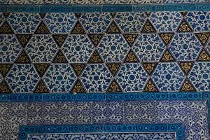 Middle East Turkey and city of Istanbul with the beautiful tile work of the Topkapi