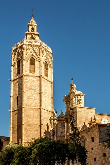 Bell Tower Prints: Miguelete Tower (El Miguelete) is the bell tower for the Valencia Cathedral