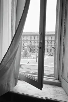 Black and White Gallery: Milano Italy, View from La Scala Opera Window