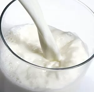 Milk glass filled