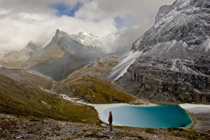 Images Dated 3rd October 2010: Milk Lake and clearing storm, Yading Nature Reserve