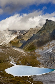 Images Dated 3rd October 2010: Milk Lake and clearing storm, Yading Nature Reserve
