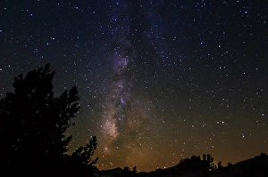 Dark Prints: The Milky Way above Dusy Basin, Kings Canyon National Park, California USA