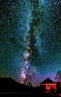 Star Prints: Milky Way, red building