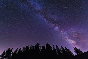 Dark Prints: The Milky Way over Rose Valley, Los Padres National Forest, California USA