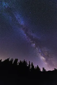 Glow Prints: The Milky Way over Rose Valley, Los Padres National Forest, California USA