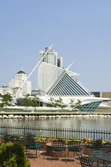 Images Dated 26th July 2008: Milwaukee, Wisconsin. The Quadracci Pavilion of the Milwaukee Museum of Art