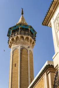 Pray Prints: Minaret of Youssef Dey Mosque, Tunis, Tunisia, North Africa, Africa