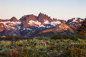 Edible Prints: Minarets of Sierra Nevada Mountains at Sunrise from Minaret Vista