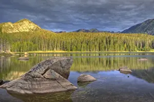 Dillon Prints: Minneopa Lake catches dramatic morning light in the Pioneer Mountains near Dillon Montana