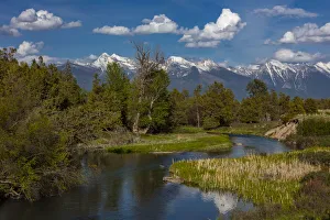 Mission Valley Prints: Mission Creek at the National Bison Range in Moiese, Montana, USA