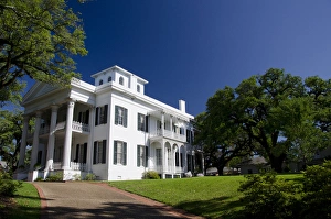 Mississippi Prints: Mississippi, Natchez. Spring Pilgrimage, historic Stanton Hall circa 1857