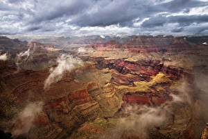 Timeless Prints: Mist and clouds, Grand Canyon National Park, Arizona