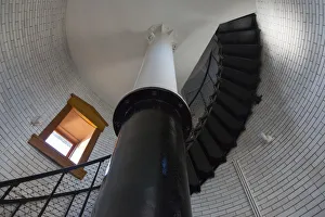 Images Dated 22nd September 2016: MN, Lake Superior North Shore, Split Rock Lighthouse; 1910, Light tower stairway
