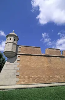 Mobile Alabama at the French Fort Conde used in 1706 on display for the military