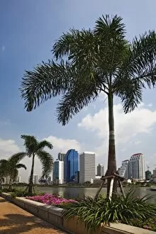 Modern Bangkok skyline from Queen Sirikit Convention Center