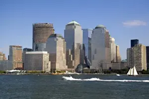 Manhattan Prints: Modern office buildings, skyscrapers along lower West Side in New York City, New York, USA