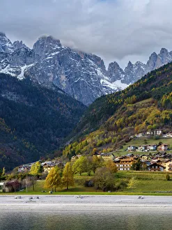 Northern Italy Prints: Molveno at Lago di Molveno in the Brenta Dolomites